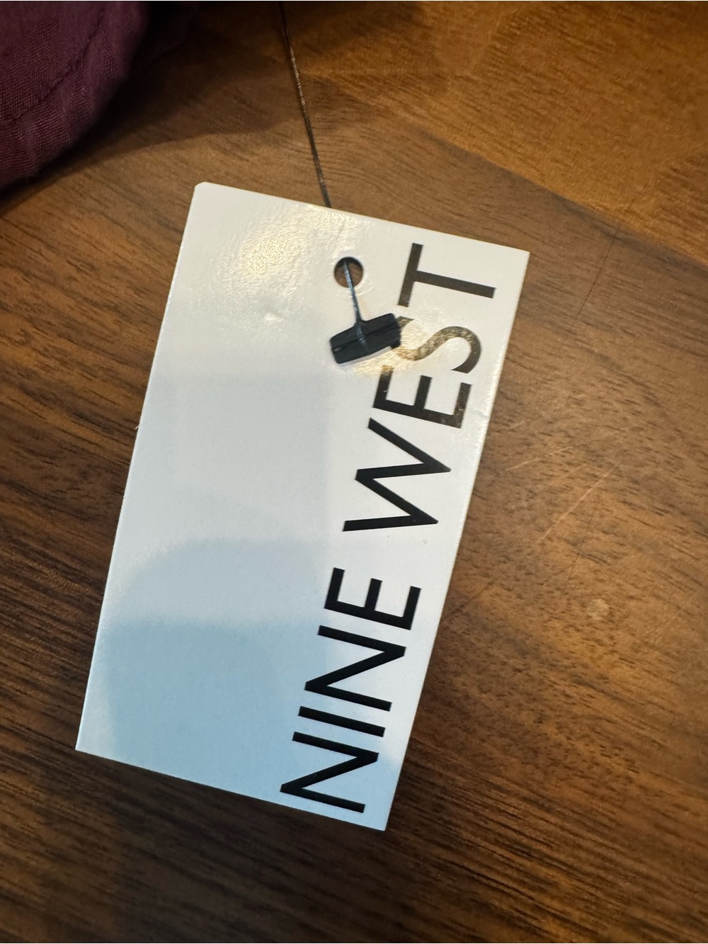 Nine West Burgundy Zip-Front Midi Dress - Picture 5 of 5